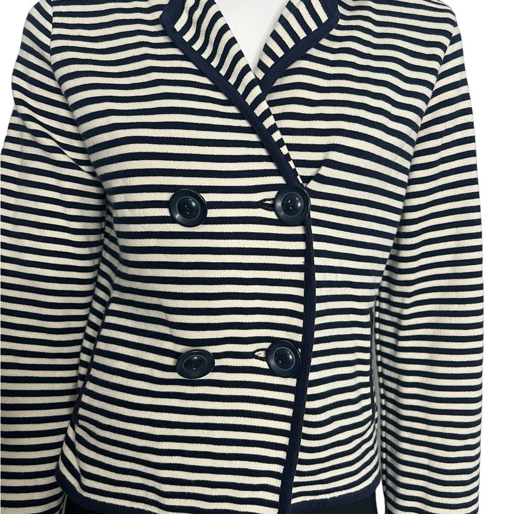 Philippe Adec Nautica striped double breasted suit  jacket Size Medium - Picture 6 of 9